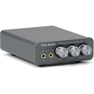 Fosi K5 Pro DAC Headphone Amplifier USB-C Optical Coax RCA AUX HiFi for PS5 PC‎